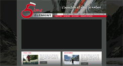 Desktop Screenshot of 5eme-element.fr